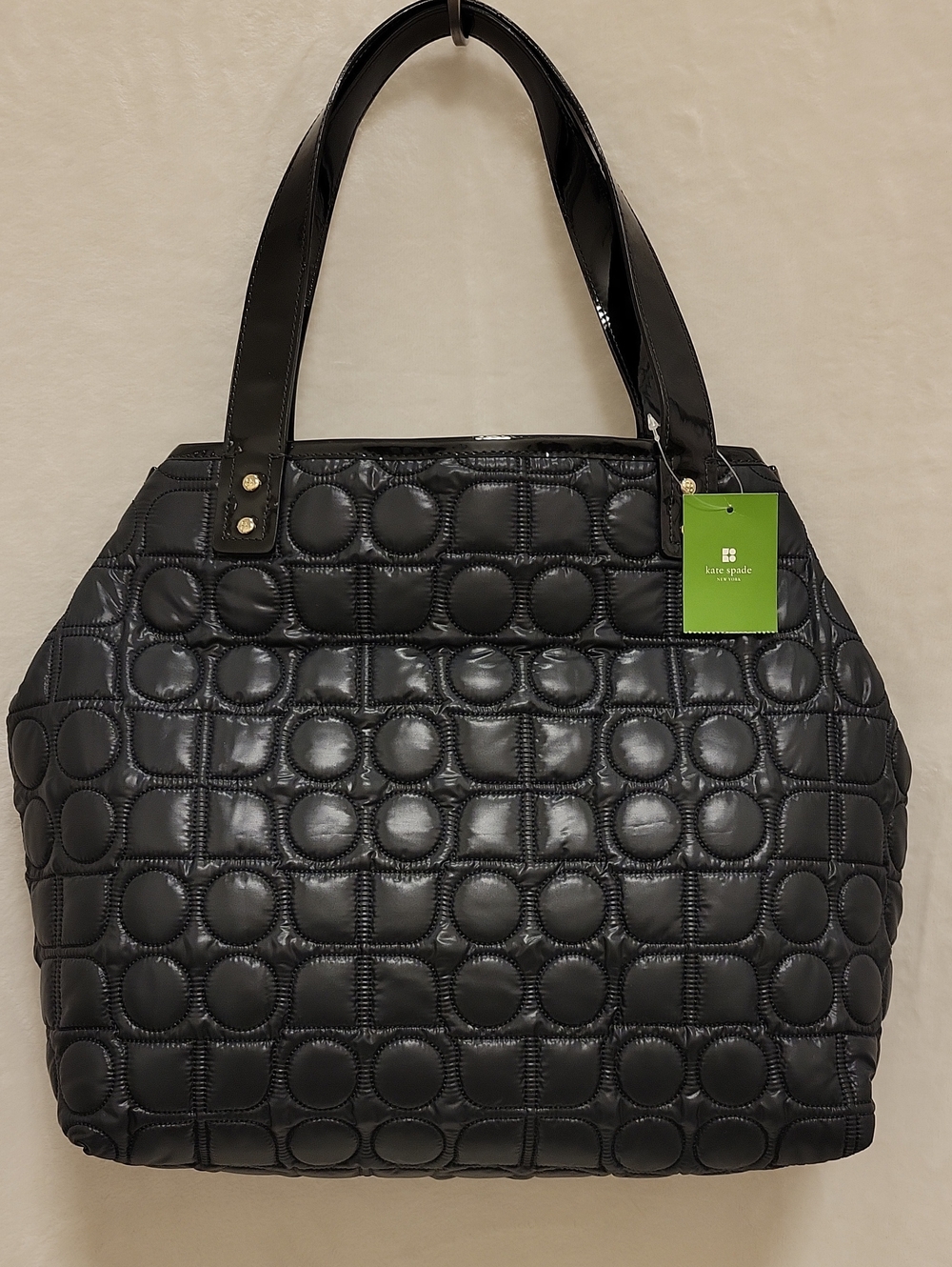 Kate Spade Black Quilted Eddie Tote Bag NWT